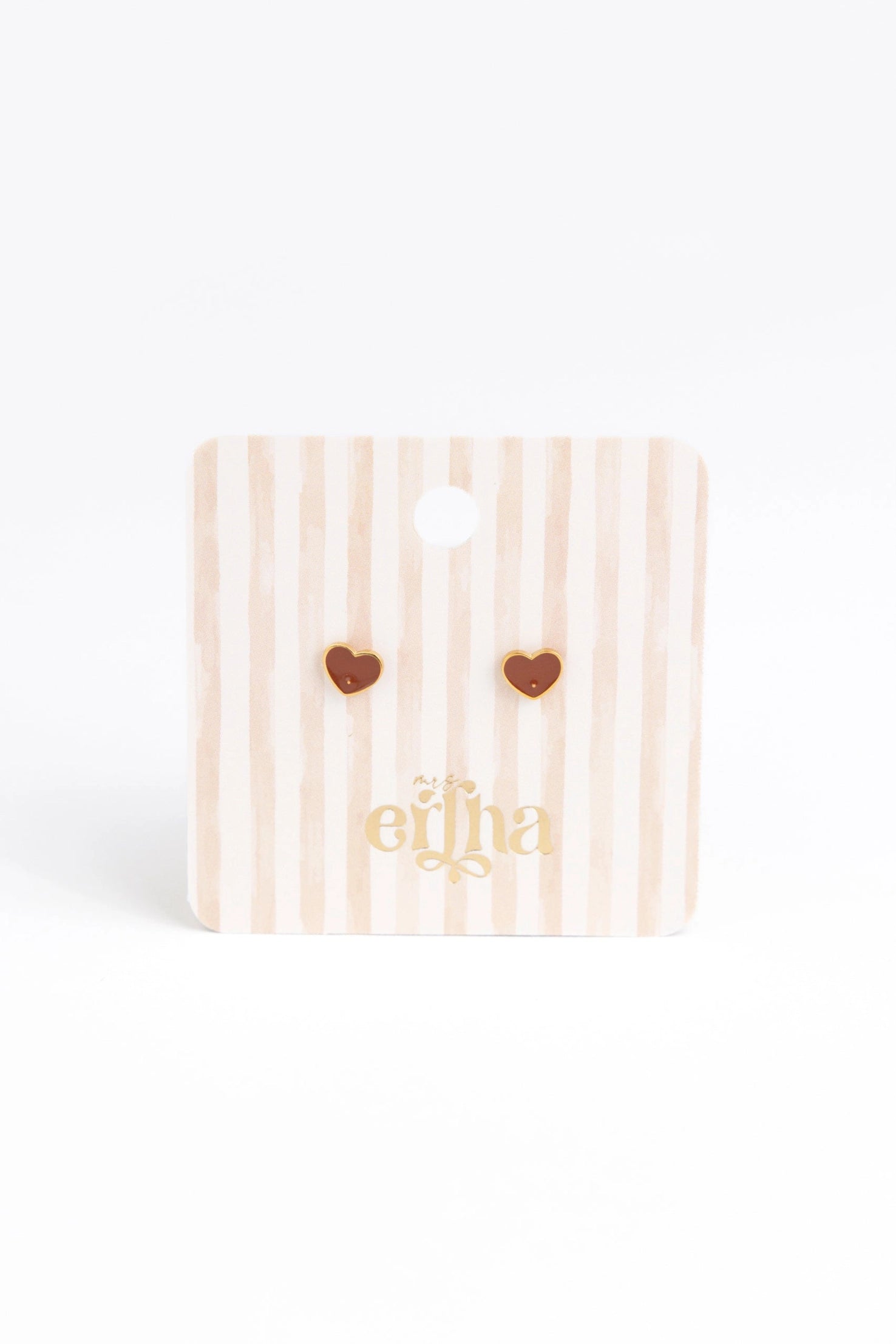 Hypoallergene kinderoorbellen goldplated Tiny Heart | schroefsluiting