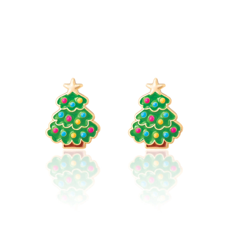 Hypoallergene kinderoorbellen cadeausetje Santa & Christmas tree