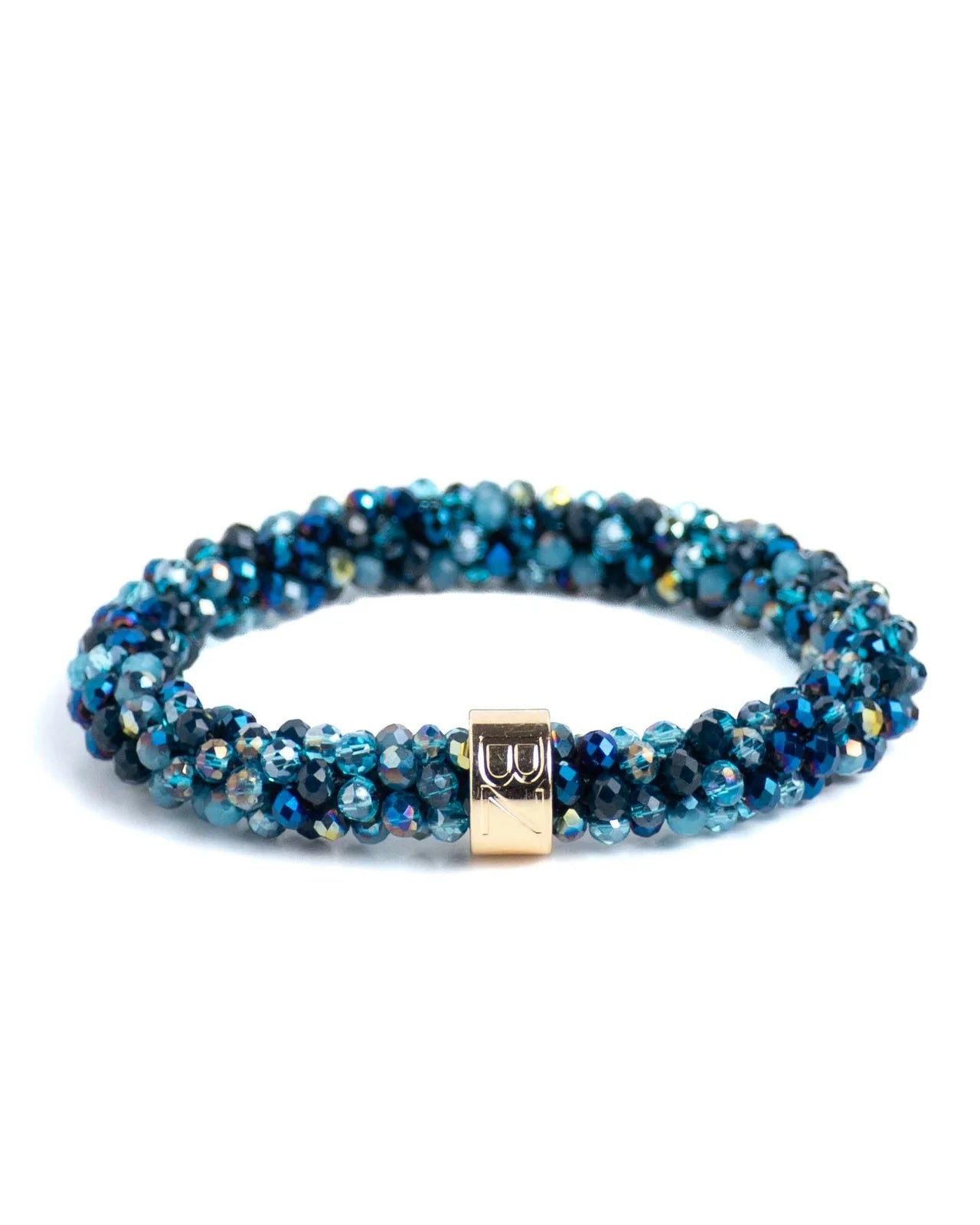 Banditz Beadz armband/haarelastiek - Blue Mix
