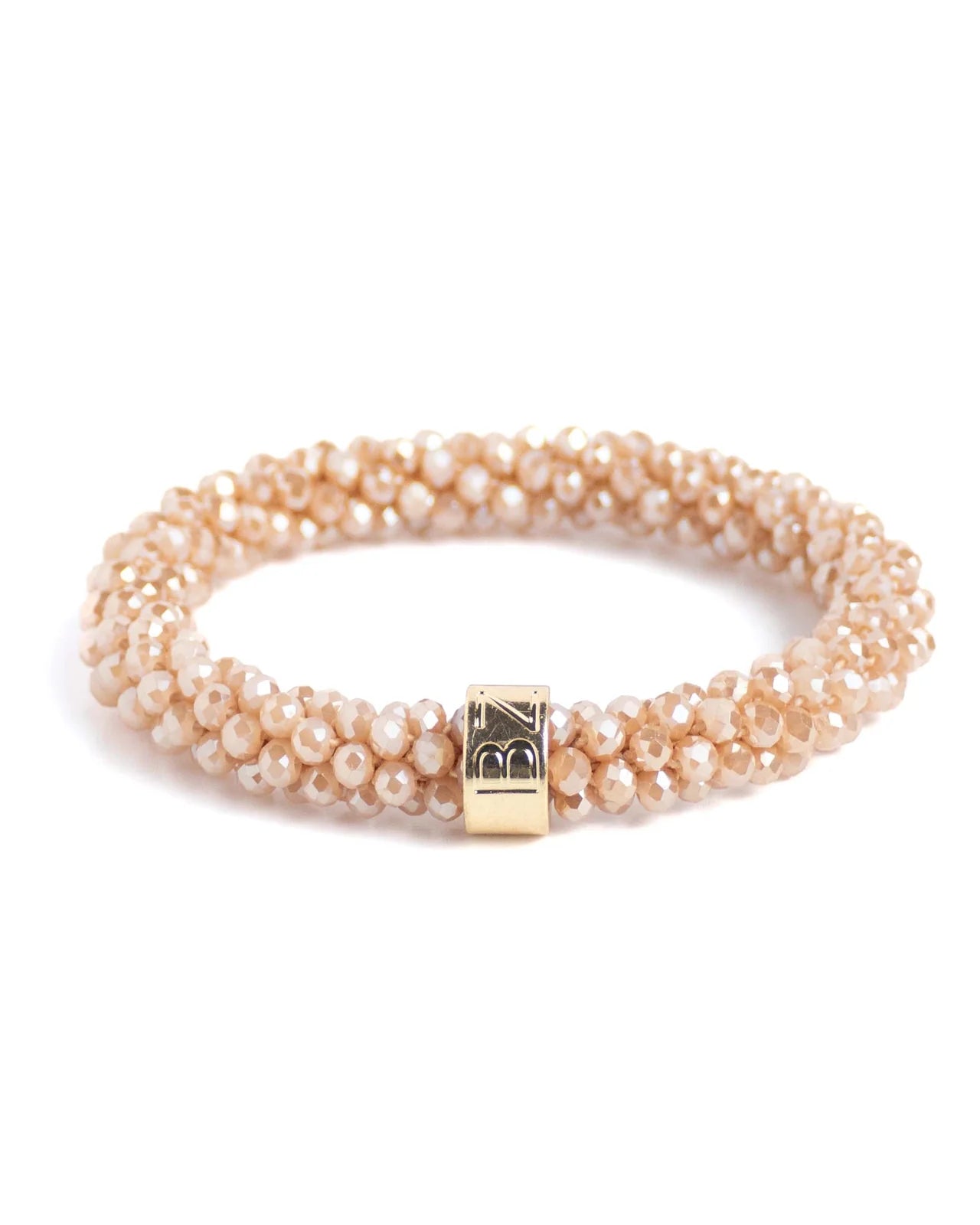 Banditz Beadz armband/haarelastiek - Caramel