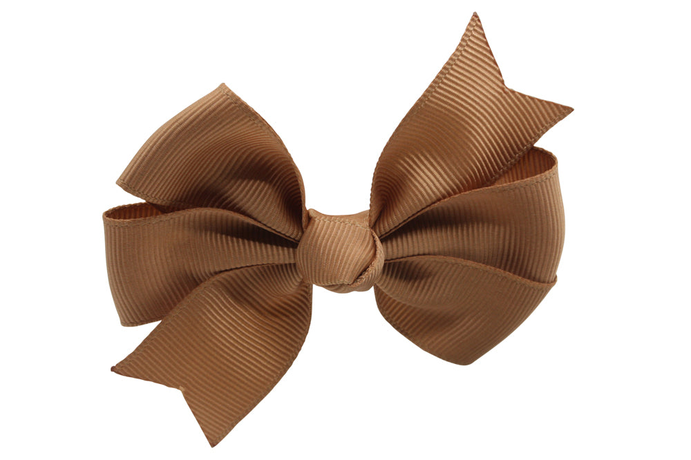 Hair bow large chipmunks brown style 1