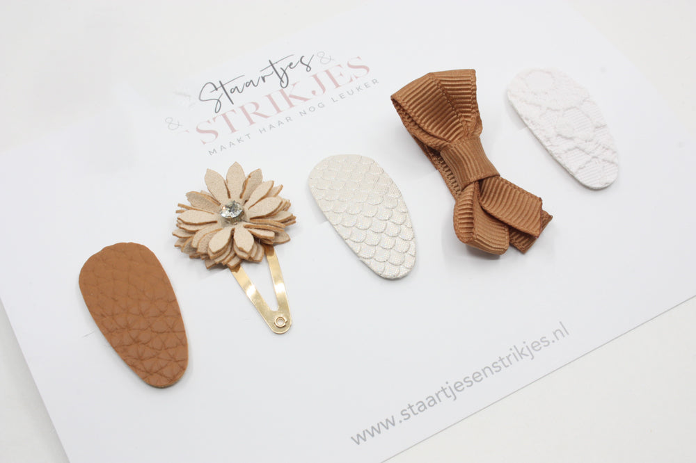 Cadeausetje babyhaarspeldjes Fem