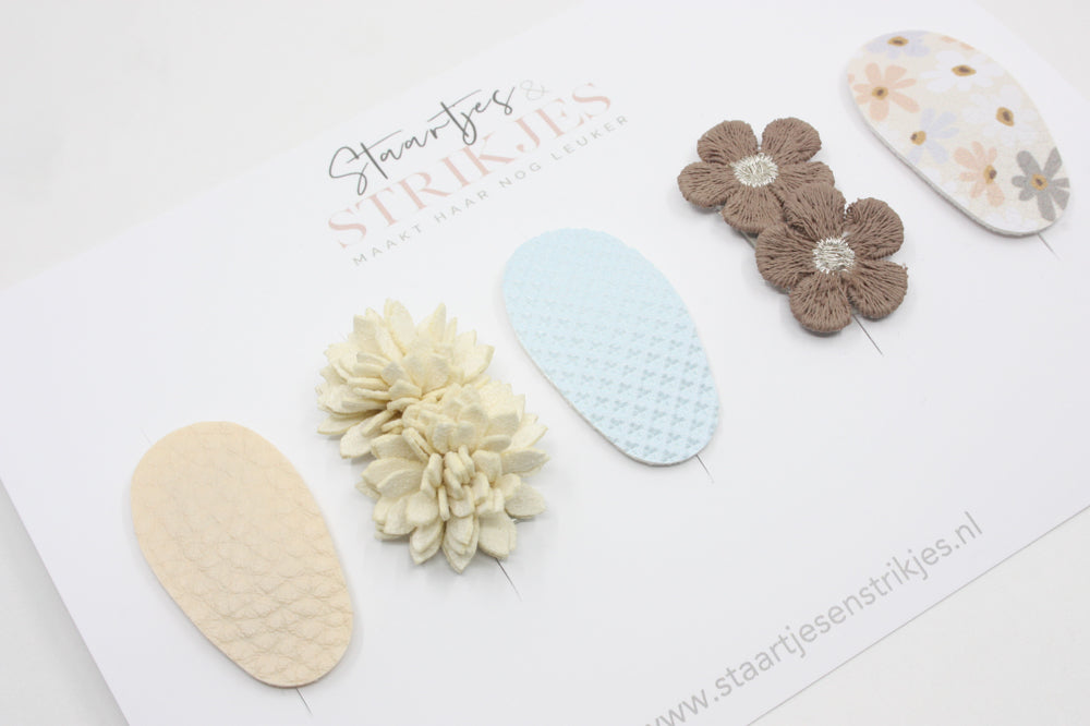 Set aus 5 Anti-Rutsch Baby-Haarspangen Ayla