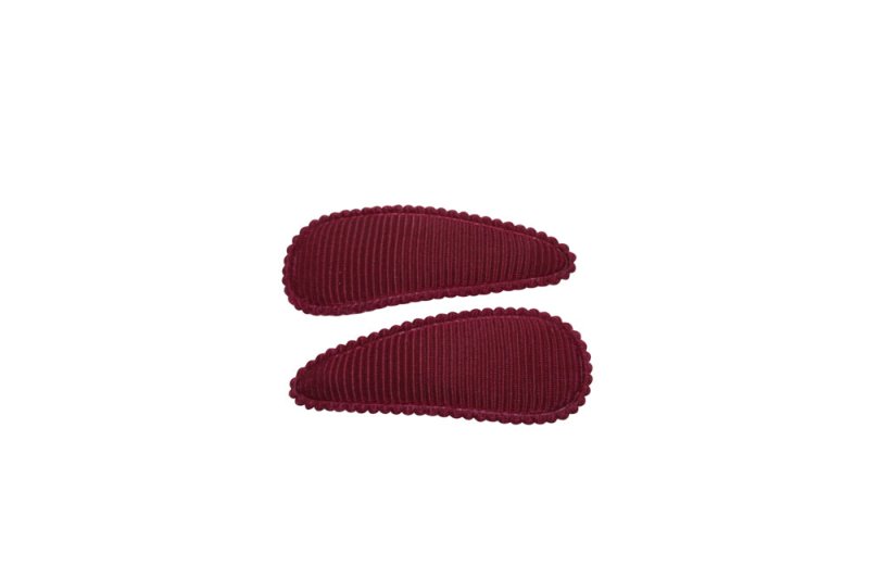 Baby haarspeldjes bordeaux rood - Staartjes en Strikjes