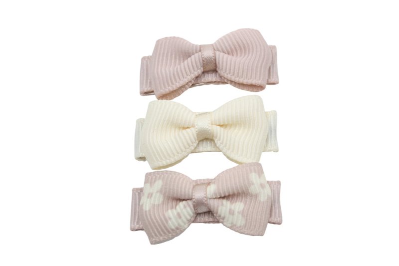 Baby haarspeldjes lint strikjes setje Lilly - Staartjes en Strikjes