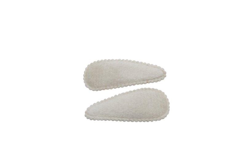 Baby haarspeldjes velours naturel - Staartjes en Strikjes