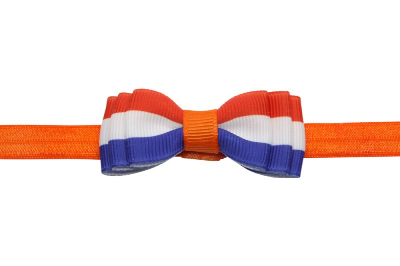 Babyhaarbandje strikje Holland - Staartjes en Strikjes