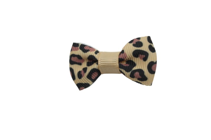 Baby/peuter haarstrikje klein panter print - Staartjes en Strikjes