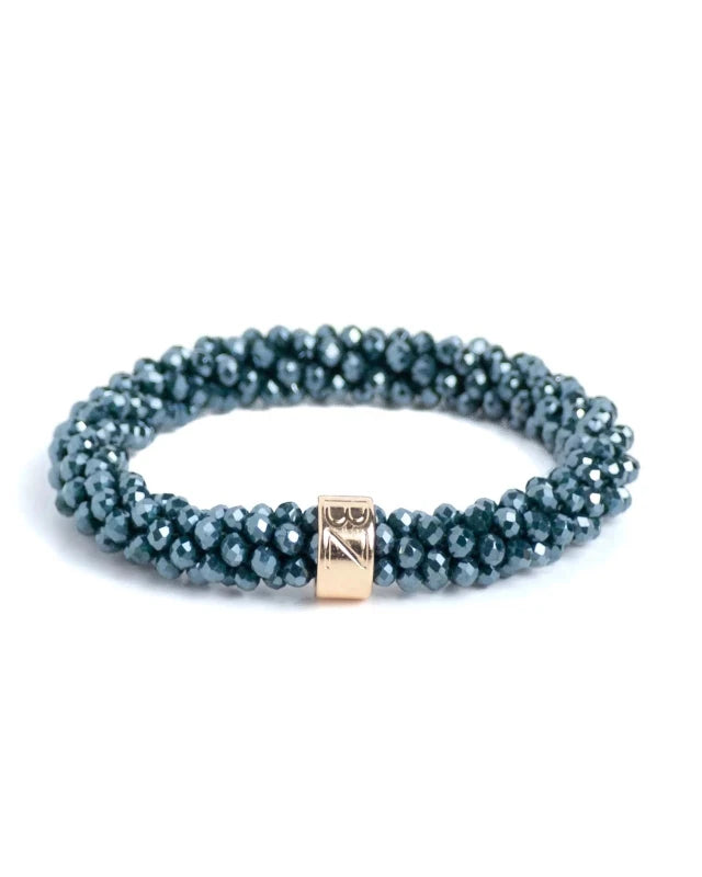 Banditz Beadz armband/haarelastiek - Midnight Teal - Staartjes en Strikjes