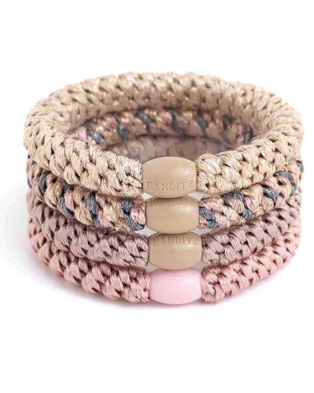 Banditz haarelastieken Combo - Natural - Staartjes en Strikjes