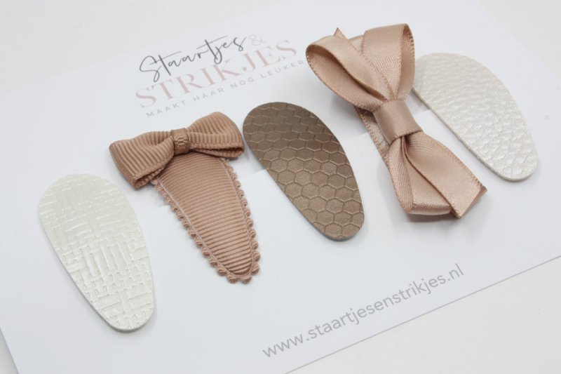 Cadeausetje haarspeldjes peuter/kleuter – "Elin" - Staartjes en Strikjes