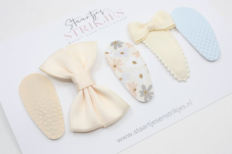 Cadeausetje haarspeldjes peuter/kleuter Lotte - Staartjes en Strikjes