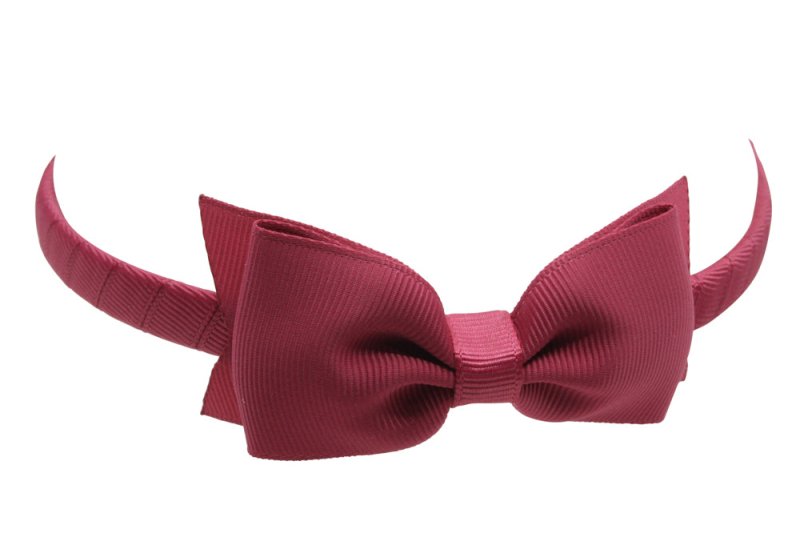 Haarband met strik – Rose wood - Staartjes en Strikjes