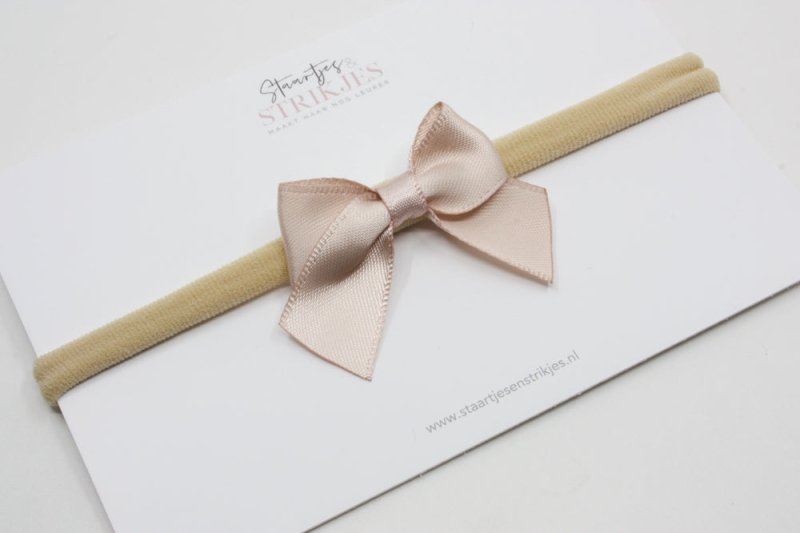 Haarbandje Inaya vanille bruin - Staartjes en Strikjes