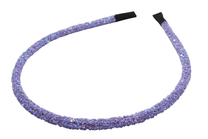 Haarbandje met glitter - paars - Staartjes en Strikjes