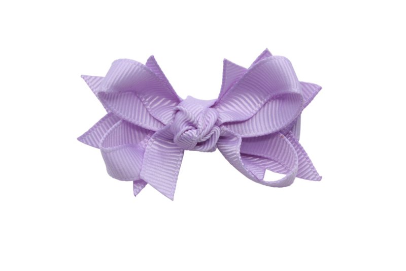 Haarstrikje 5 cm. licht paars - Staartjes en Strikjes