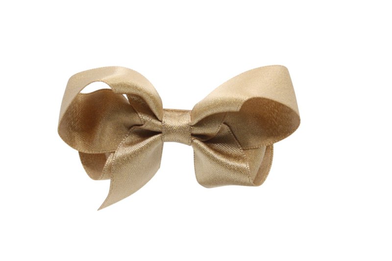 Haarstrikje – oud goud met glittertje - Staartjes en Strikjes