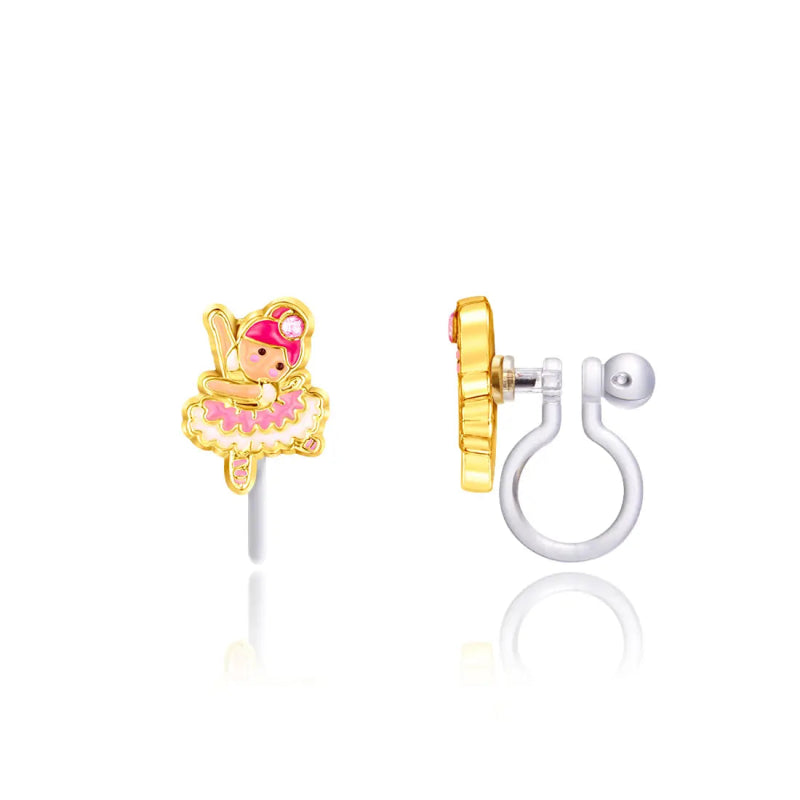 Hypoallergene kinder clip oorbellen Tiny dancer - Staartjes en Strikjes