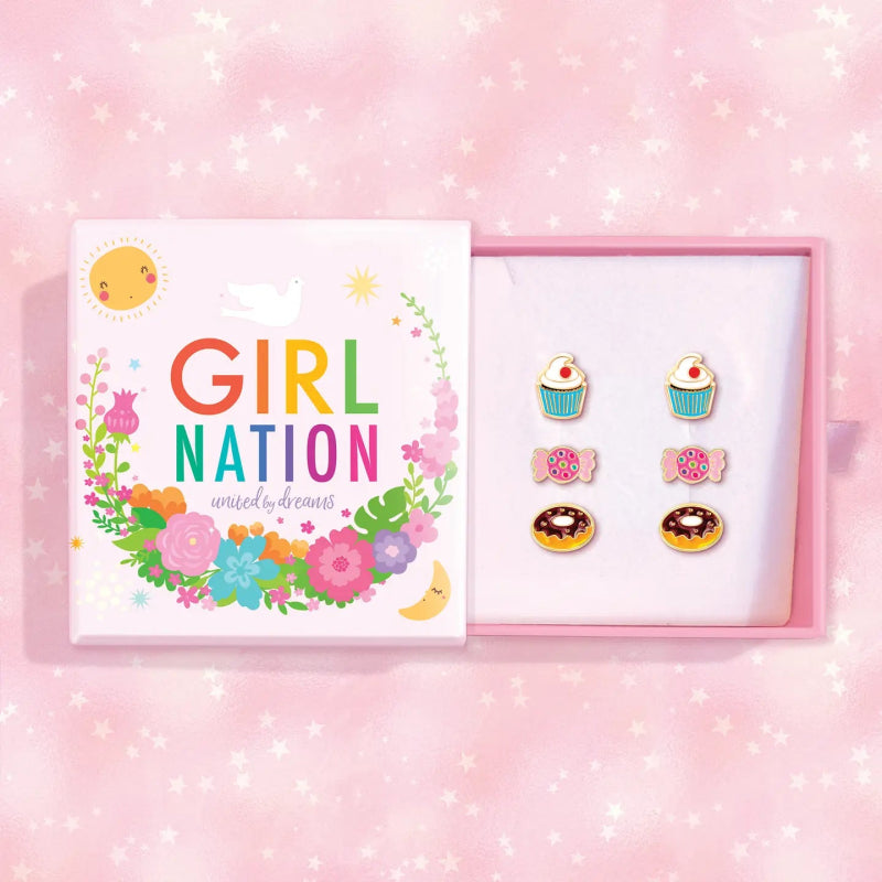 Hypoallergene kinderoorbellen cadeausetje Sweet Treats - Staartjes en Strikjes