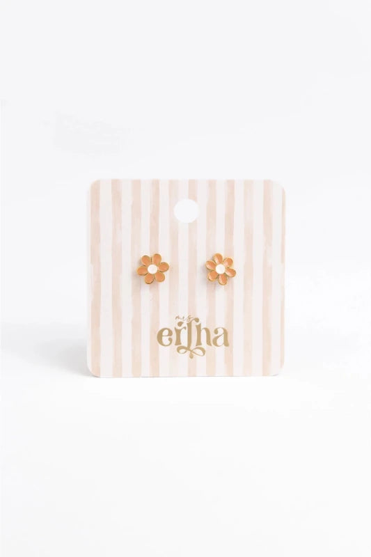 Hypoallergene kinderoorbellen goldplated Little Daisy | schroefsluiting - Staartjes en Strikjes
