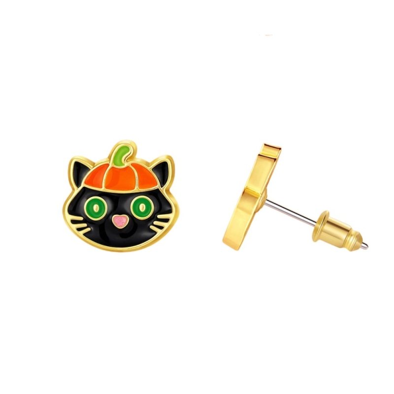 Hypoallergene kinderoorbellen halloween Purr - fectly Spooky - Staartjes en Strikjes