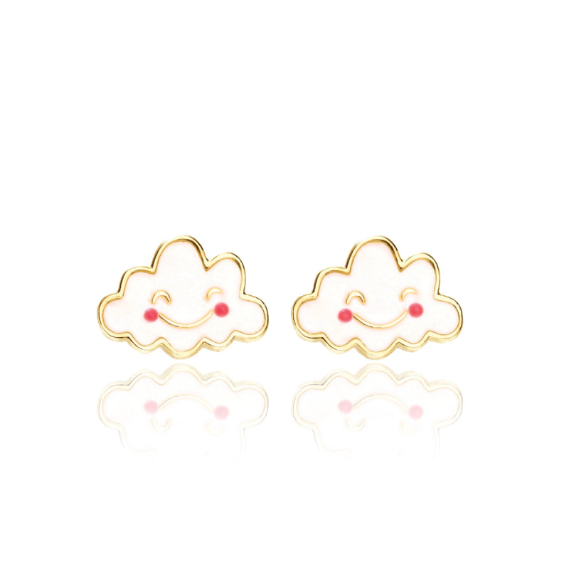 Hypoallergene kinderoorbellen Happy Cloud Cutie - Staartjes en Strikjes