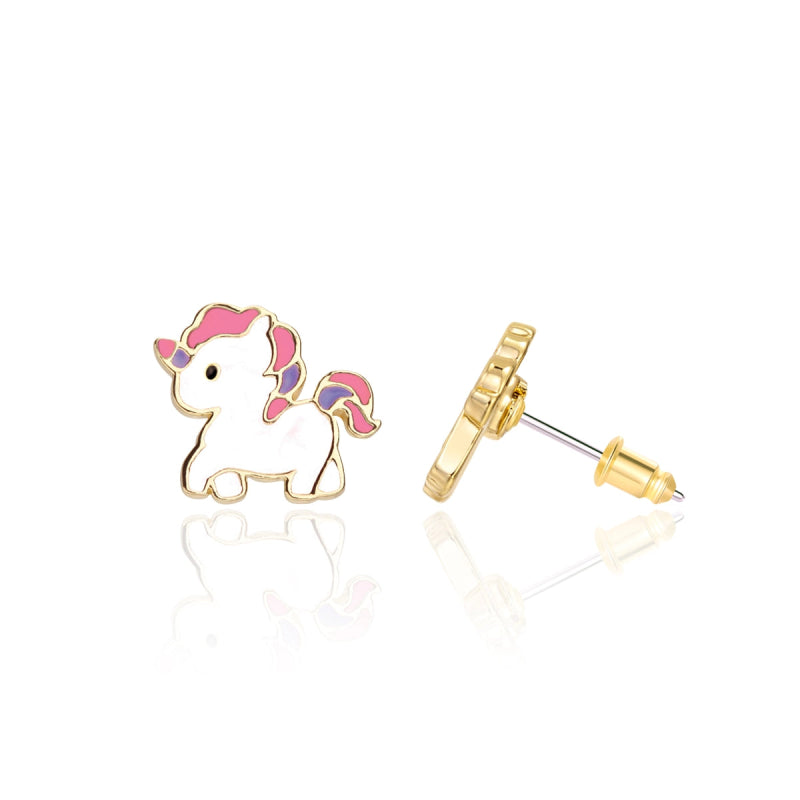 Hypoallergene kinderoorbellen Magical Unicorn - Staartjes en Strikjes