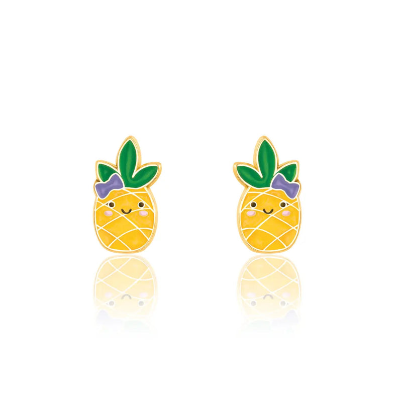 Hypoallergene kinderoorbellen Pine Cutie - Staartjes en Strikjes