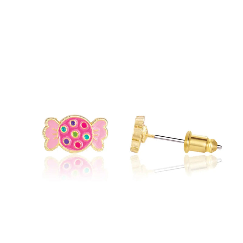 Hypoallergene kinderoorbellen Retro Candy Cutie - Staartjes en Strikjes