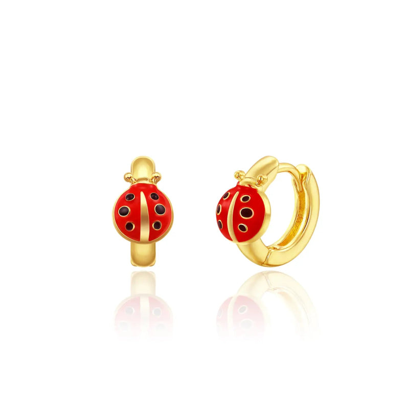 Hypoallergene kinderoorringen Ladybug - Staartjes en Strikjes