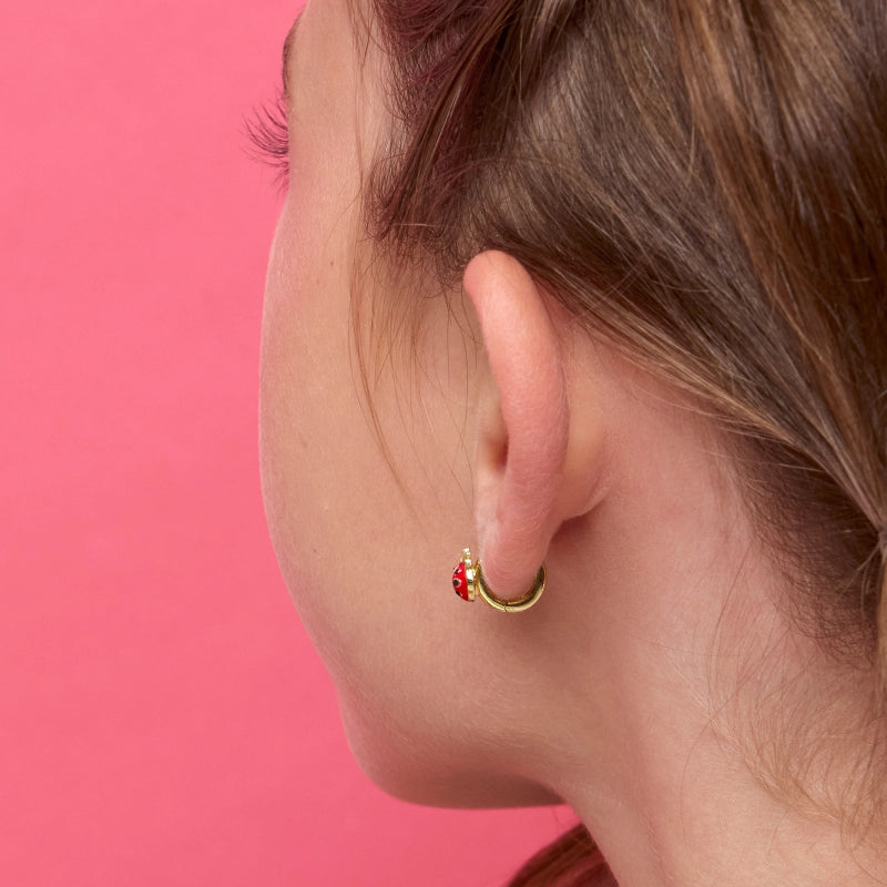 Hypoallergene kinderoorringen Ladybug - Staartjes en Strikjes