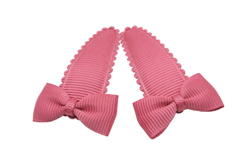 Peuter/kleuter haarspeldjes met strikjes - colonial rose - Staartjes en Strikjes