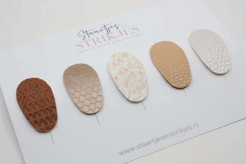 Setje van 5 anti - slip baby haarspeldjes Sara - Staartjes en Strikjes