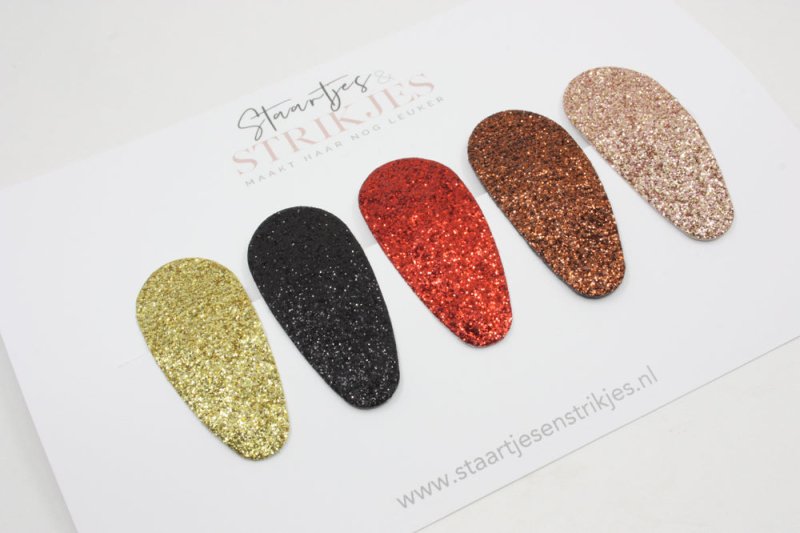 Setje van 5 peuter/kleuter haarspeldjes Doutzen - Staartjes en Strikjes