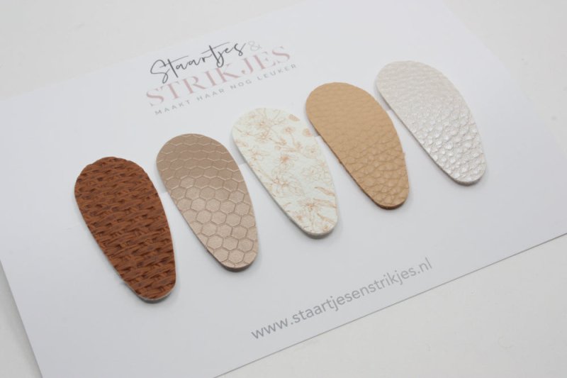 Setje van 5 peuter/kleuter haarspeldjes Sara - Staartjes en Strikjes