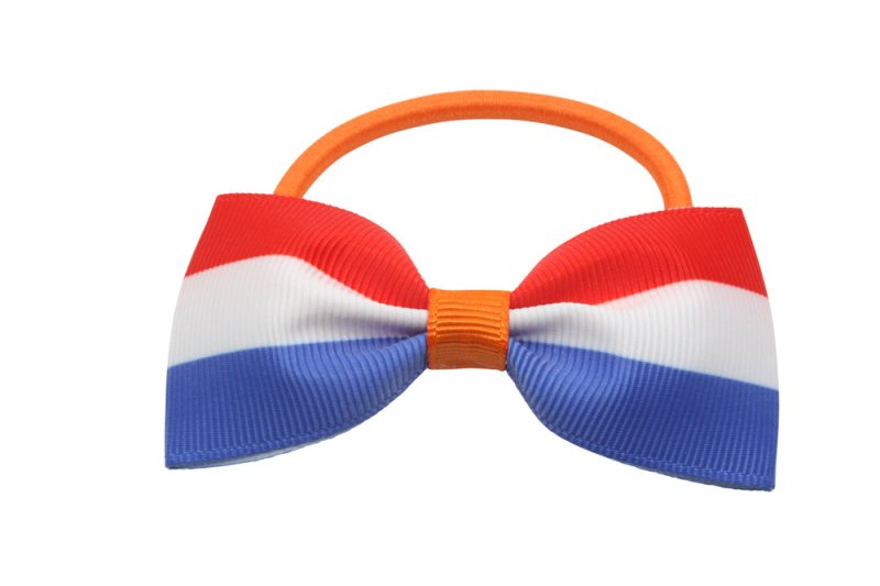 Vlinder haarstrik elastiek Holland - Staartjes en Strikjes