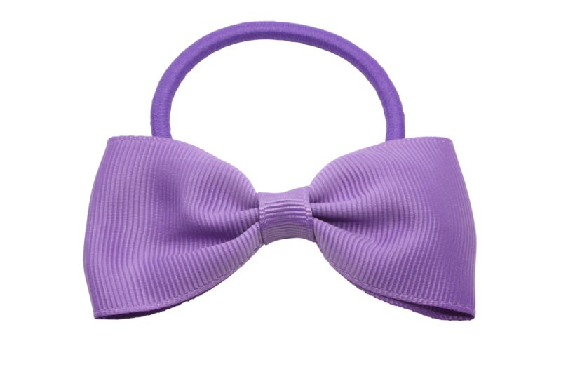 Vlinder haarstrik elastiek paars - Staartjes en Strikjes