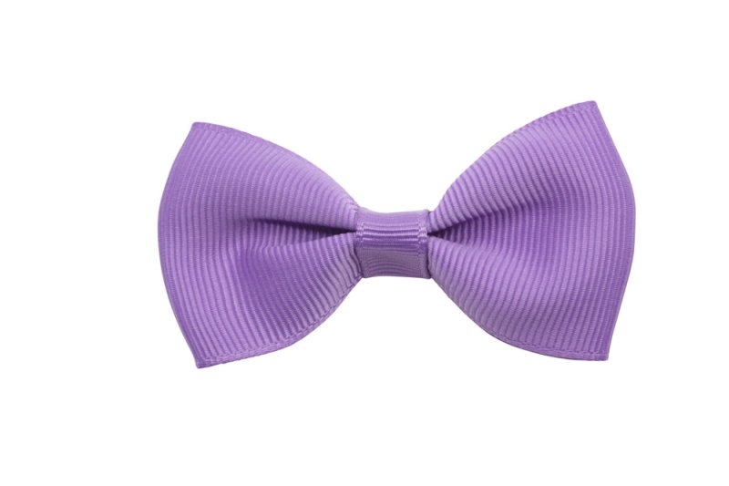 Vlinder haarstrik paars op alligatorspeldje zonder tandjes - Staartjes en Strikjes