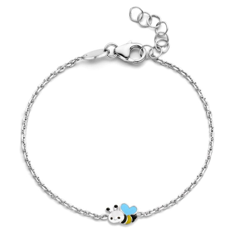 Zilveren armbandje verstelbaar bijtje Naiomy Princess - Staartjes en Strikjes