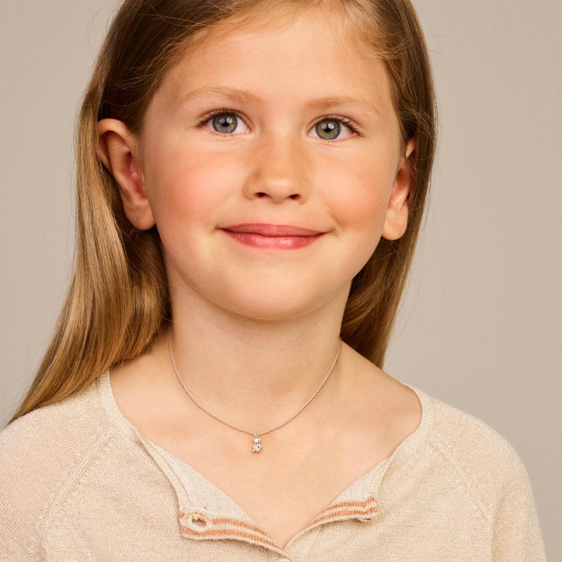 Zilveren ketting beer - Staartjes en Strikjes