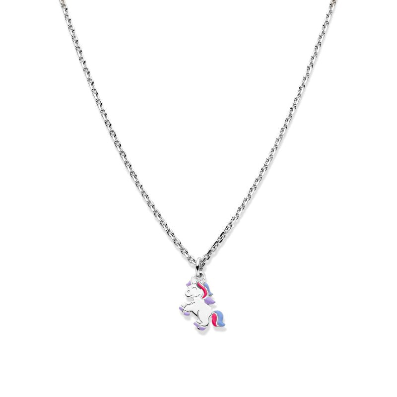 Zilveren ketting eenhoorn Naiomy Princess - Staartjes en Strikjes