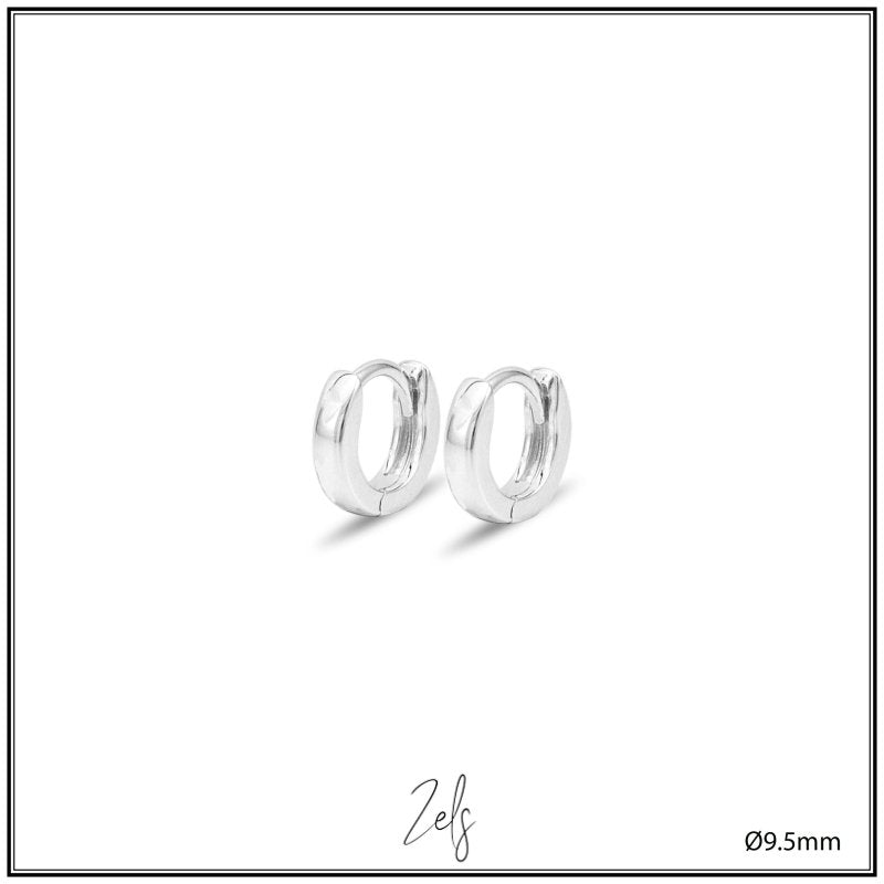 Zilveren kinderoorbellen creolen/oorringetjes klein | Kiki - Staartjes en Strikjes