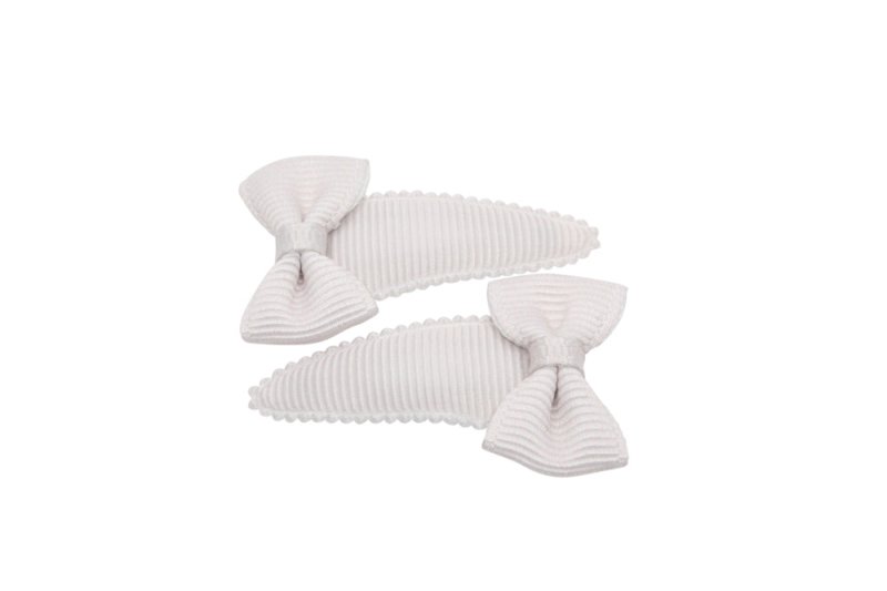 Baby haarspeldjes met strikjes carmandy beige - Staartjes en Strikjes