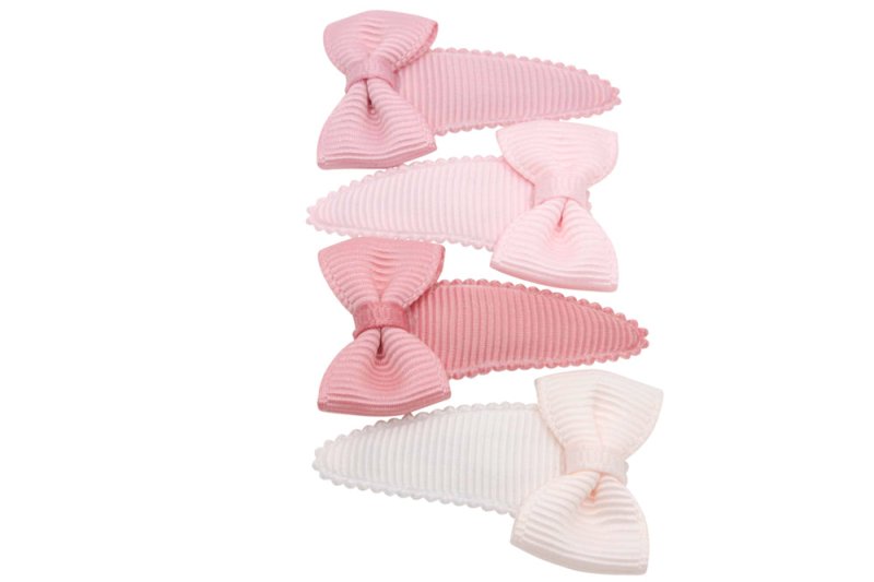 Baby haarspeldjes setje met strikjes pink dream - Staartjes en Strikjes