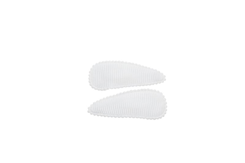 Baby haarspeldjes wit - Staartjes en Strikjes