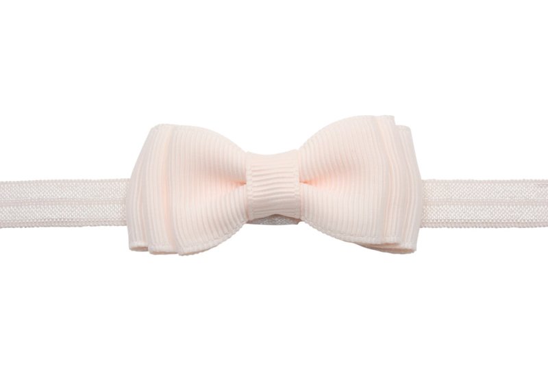 Babyhaarbandje strikje sideshow rose - Staartjes en Strikjes