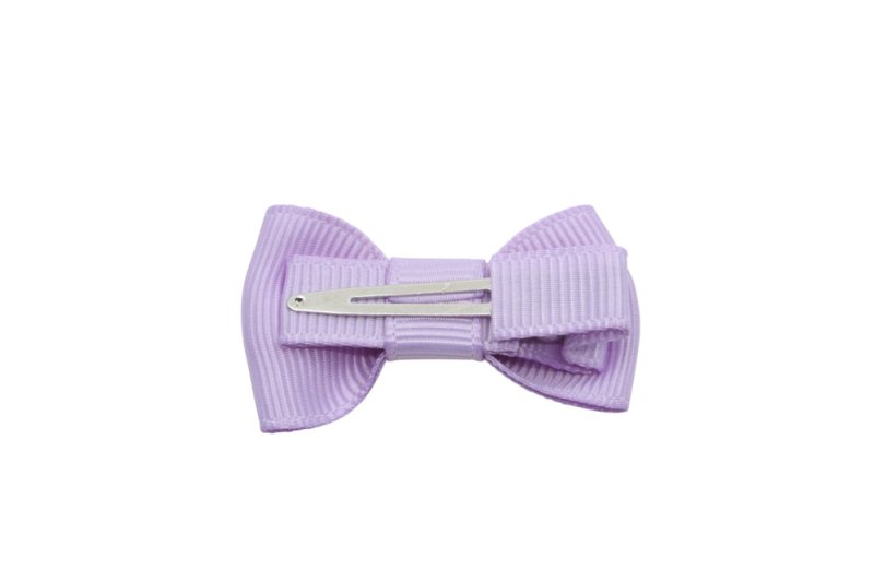 Baby/peuter haarstrikje klein licht paars - Staartjes en Strikjes