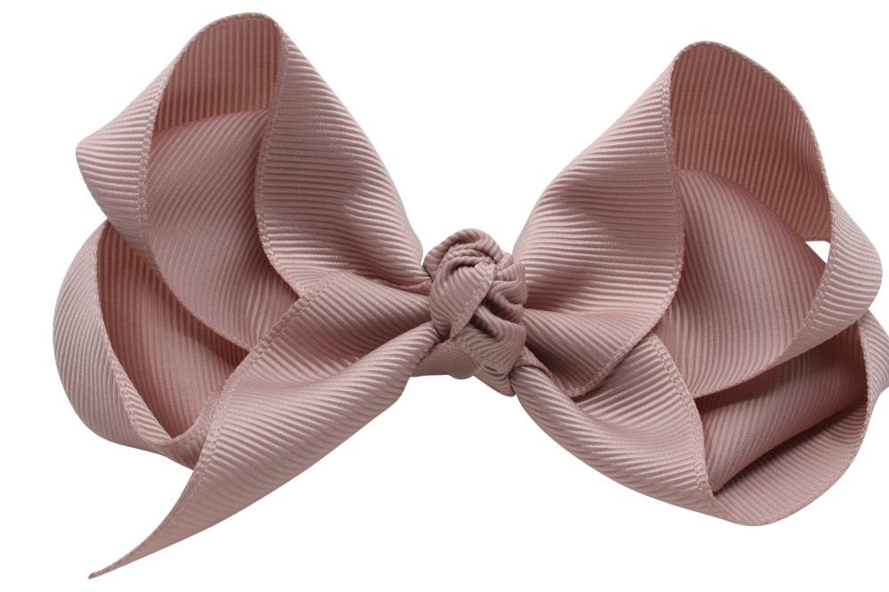 Extra grote haarstrik antique mauve - Staartjes en Strikjes