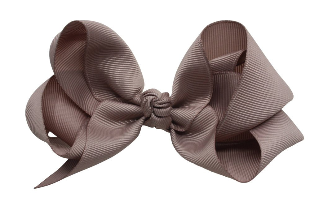 Extra grote haarstrik ginger snap bruin - Staartjes en Strikjes