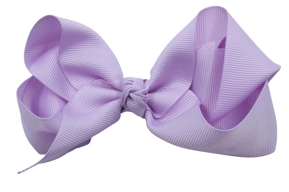 Extra grote haarstrik licht paars - Staartjes en Strikjes